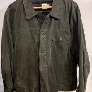 Huckleberry Flint & Tinder Olive Waxed Canvas “Last of Us” Pedro Pascal Jacket